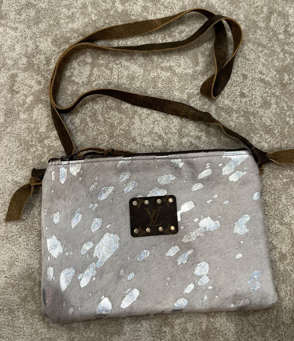 Keep it Gypsy Upcycled Crossbody Leather Fur Animal Print Bag